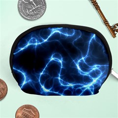 Lightning Electricity Pattern Blue Accessory Pouch (medium) by Mariart