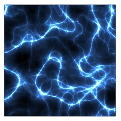 Lightning Electricity Pattern Blue Large Satin Scarf (square) by Mariart