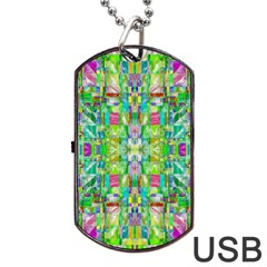 Abstract-a-3 Dog Tag Usb Flash (one Side) by ArtworkByPatrick