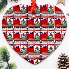 Flag Bermuda Ornament (heart) by ArtworkByPatrick