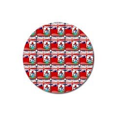 Flag Bermuda Magnet 3  (round) by ArtworkByPatrick