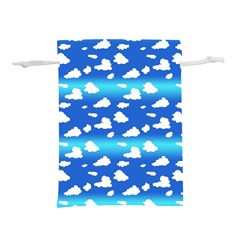 Clouds Lightweight Drawstring Pouch (l) by bloomingvinedesign