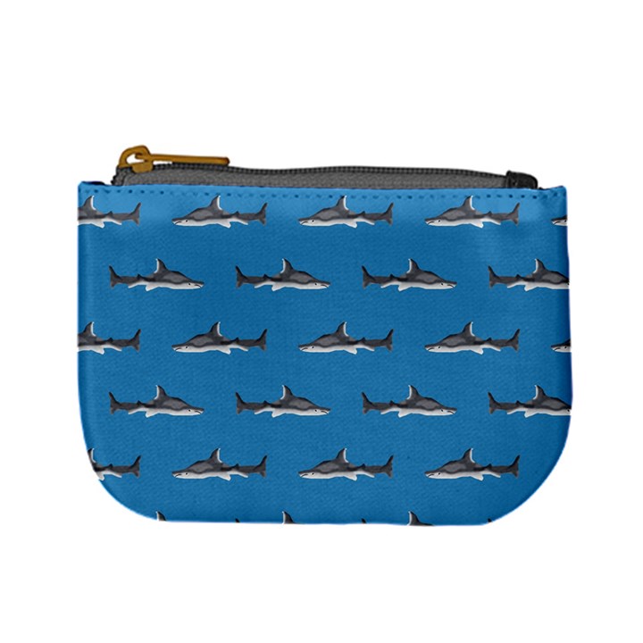 Shark Pattern Mini Coin Purse