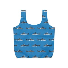 Shark Pattern Full Print Recycle Bag (s) by bloomingvinedesign