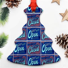 OPEN-CLOSED-1 Ornament (Christmas Tree) 