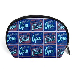 Open-closed-1 Accessory Pouch (large) by ArtworkByPatrick