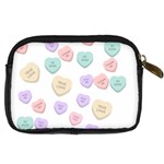 Hearts Digital Camera Leather Case Back