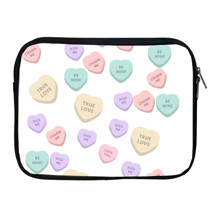 Hearts Apple iPad 2/3/4 Zipper Cases