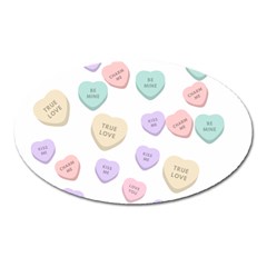 Hearts Oval Magnet by Lullaby