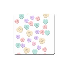 Hearts Square Magnet