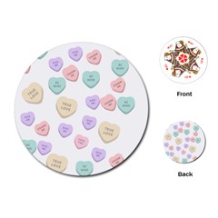 Hearts Playing Cards Single Design (round) by Lullaby