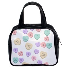 Hearts Classic Handbag (two Sides) by Lullaby