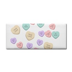 Hearts Hand Towel by Lullaby