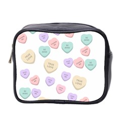 Hearts Mini Toiletries Bag (two Sides) by Lullaby