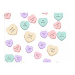 Hearts Double Sided Flano Blanket (mini)  by Lullaby