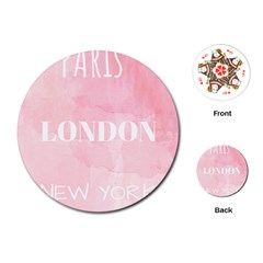 Paris Playing Cards Single Design (round) by Lullaby