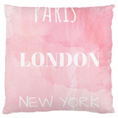 Paris Large Cushion Case (two Sides) by Lullaby