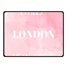 Paris Double Sided Fleece Blanket (small)  by Lullaby