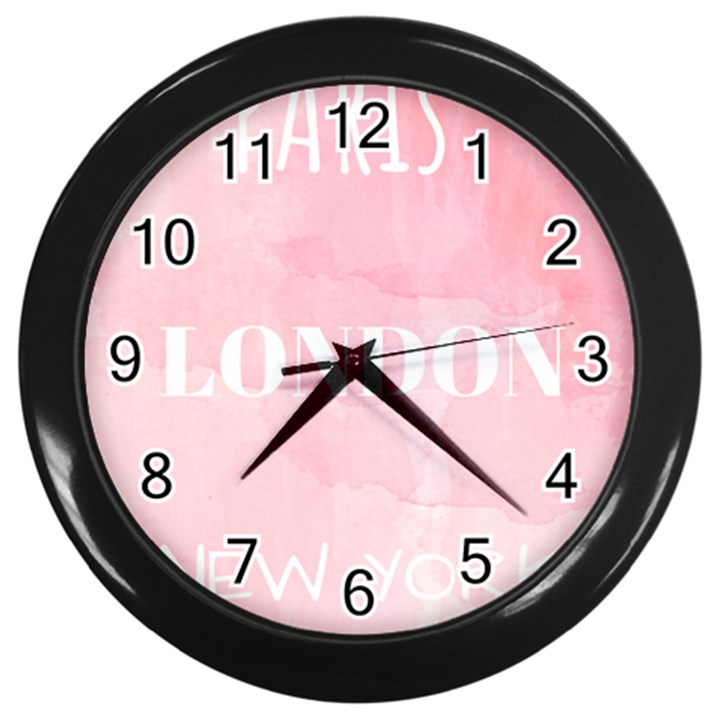 Paris Wall Clock (Black)