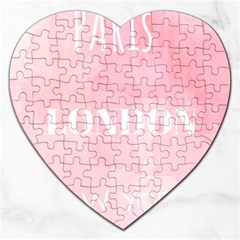 Paris, London, New York Jigsaw Puzzle (heart) by Lullaby