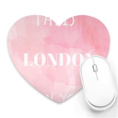 Paris, London, New York Heart Mousepads by Lullaby