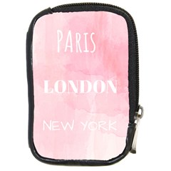 Paris, London, New York Compact Camera Leather Case by Lullaby