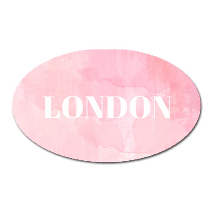 Paris, London, New York Oval Magnet