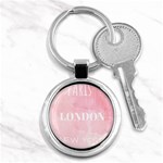 Paris, London, New York Key Chain (Round) Front