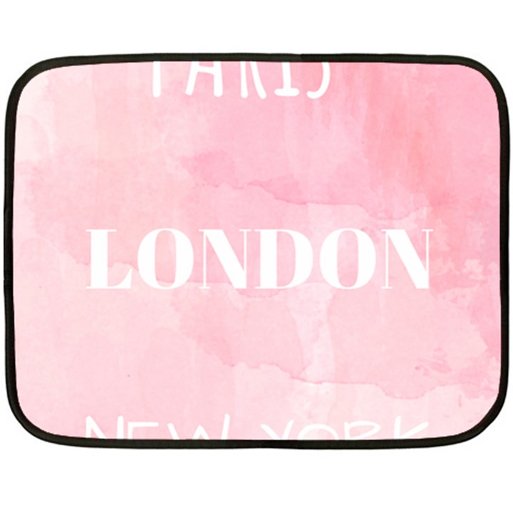 Paris, London, New York Fleece Blanket (Mini)