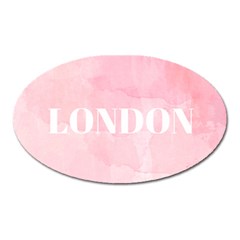 Paris, London, New York Oval Magnet