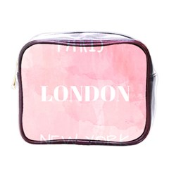 Paris, London, New York Mini Toiletries Bag (one Side) by Lullaby