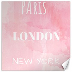 Paris, London, New York Canvas 12  X 12 