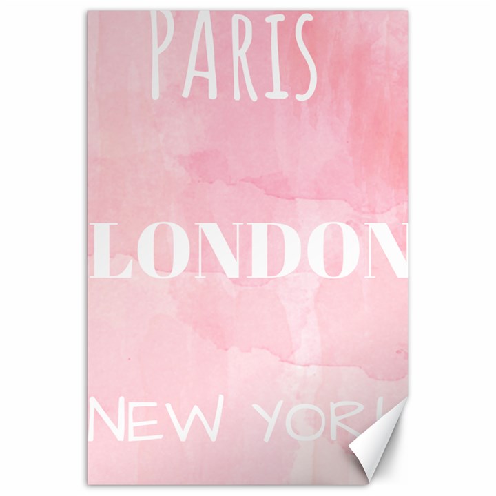 Paris, London, New York Canvas 20  x 30 