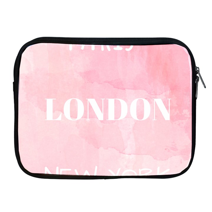 Paris, London, New York Apple iPad 2/3/4 Zipper Cases