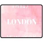 Paris, London, New York Fleece Blanket (Medium)  60 x50  Blanket Front