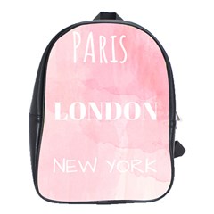 Paris, London, New York School Bag (xl) by Lullaby