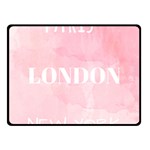 Paris, London, New York Double Sided Fleece Blanket (Small)  45 x34  Blanket Back