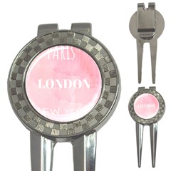 Paris, London, New York 3-in-1 Golf Divots by Lullaby