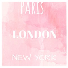 Paris, London, New York Wooden Puzzle Square by Lullaby