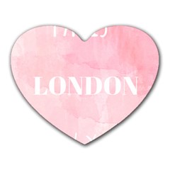 Paris, London, New York Heart Mousepads by Lullaby