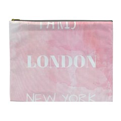 Paris, London, New York Cosmetic Bag (xl)