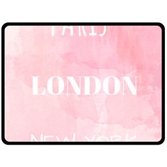 Paris, London, New York Fleece Blanket (large) 