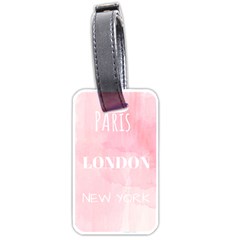 Paris, London, New York Luggage Tag (one Side)