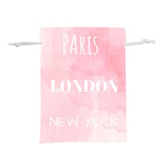 Paris, London, New York Lightweight Drawstring Pouch (m)