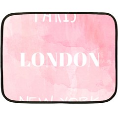 Paris, London, New York Fleece Blanket (mini) by Lullaby