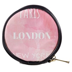 Paris, London, New York Mini Makeup Bag