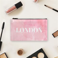 Paris, London, New York Cosmetic Bag (small) by Lullaby