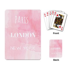 Paris, London, New York Playing Cards Single Design (rectangle)