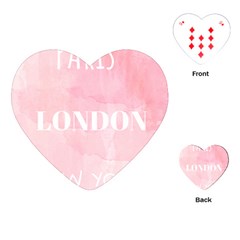 Paris, London, New York Playing Cards Single Design (heart)