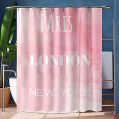 Paris, London, New York Shower Curtain 60  X 72  (medium)  by Lullaby